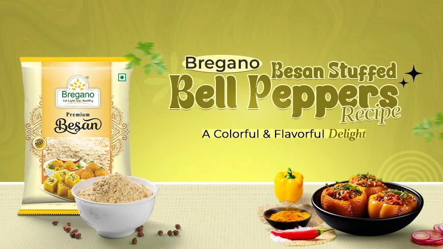 Bregano Besan Stuffed Bell Peppers Recipe: A Colorful and Flavorful Delight 